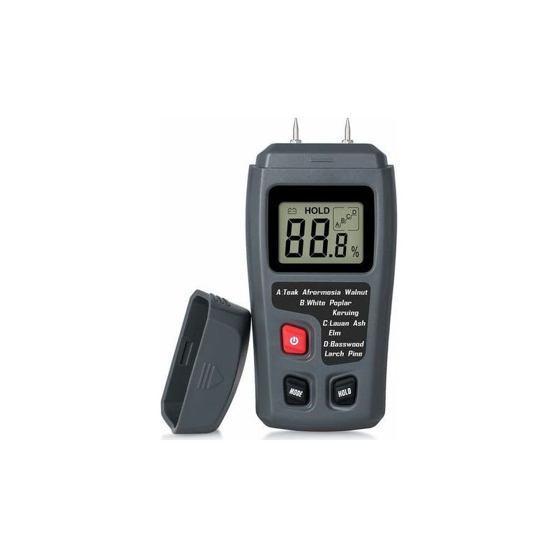 Hygromètre Portable Pour Bois Et Papier Écran Lcd, Pile Incluse, Mesure Précise De L’humidité Pour Bois De Chauffage