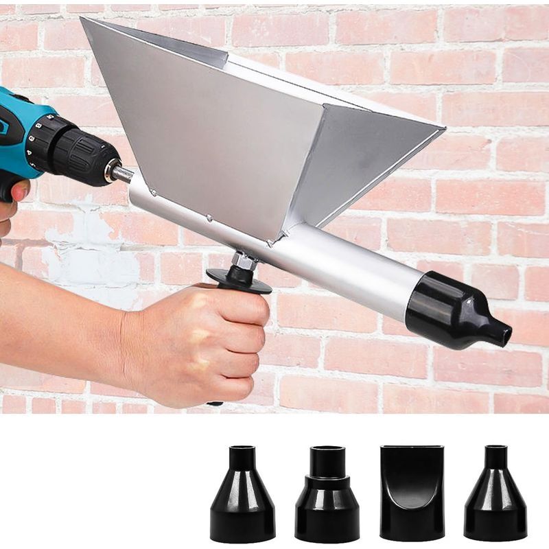 Pistolet À Mortier Électrique 4 Buses Interchangeables Pour Joints Acier Au Carbone Ergonomique Pour Maçonnerie Professionnelle