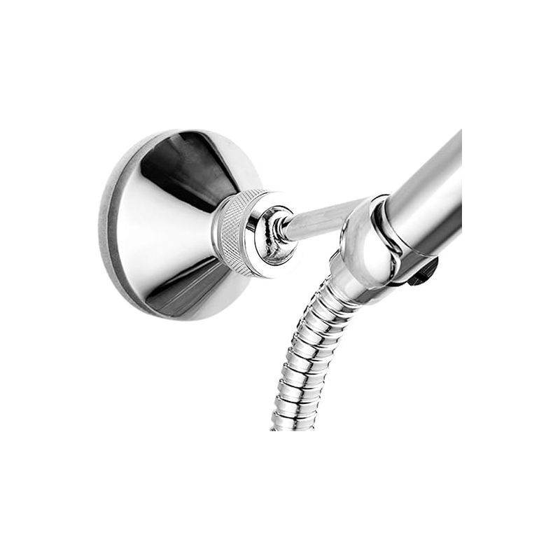 Support Mural Pour Douchette Orientable 360° Fixation Murale Réglable En Acier Inoxydable, Livré Avec Vis Et Chevilles