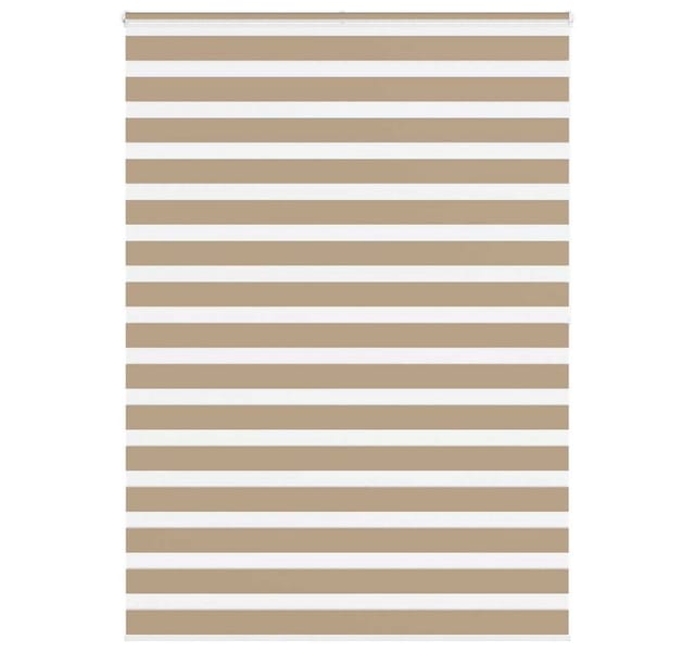 Zebrarollo Sandbraun 160x200 Cm Stoffbreite 155,9 Cm Polyester Vidaxl