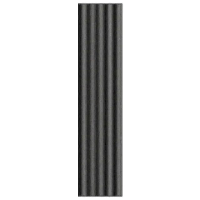 Fußmatte Streifen Schwarz Und Grau 115x500 Cm Vidaxl