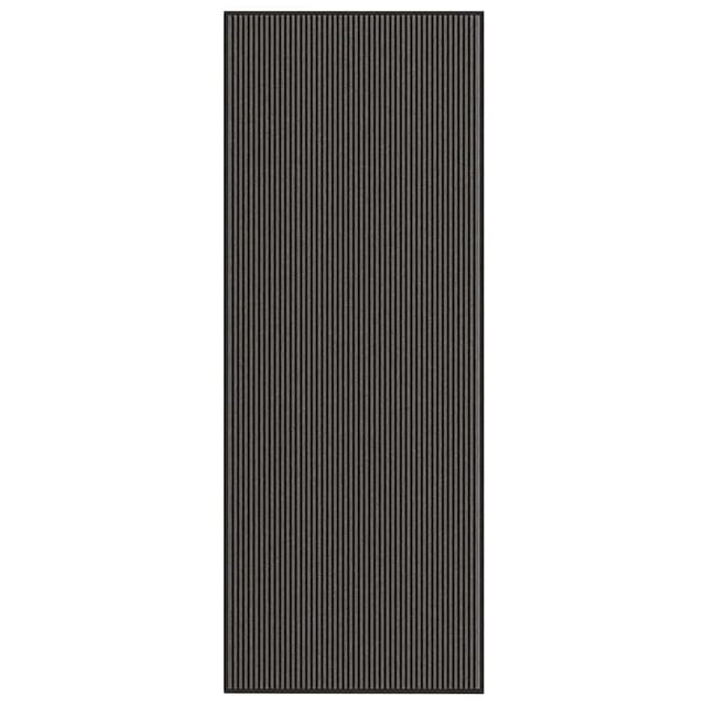 Fußmatte Streifen Schwarz Und Grau 115x300 Cm Vidaxl