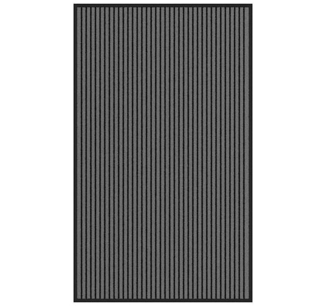 Fußmatte Streifen Schwarz Und Grau 90x150 Cm Vidaxl
