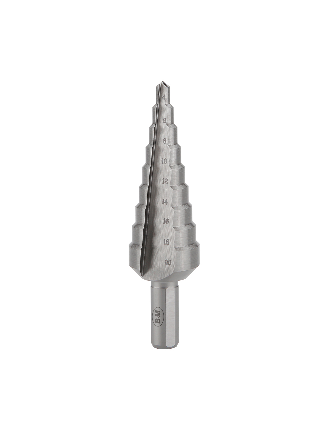 Stufenbohrer Hss Mit 9 Stufen Und Geradem Kanal Ø4 Mm