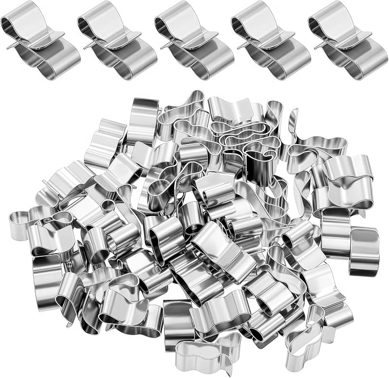 50 Befestigungsklammern Aus Edelstahl Für Photovoltaik-solarkabel, Seitenbefestigungen Für Photovoltaikmodule, Robuste 7/8"-klammern Für 6-mm-kabel, Universell