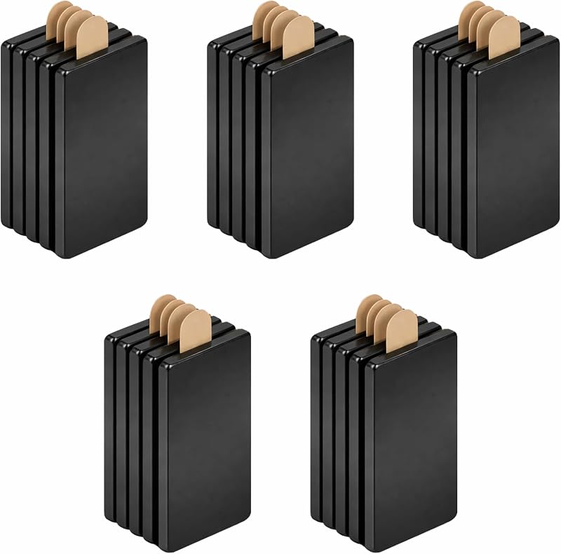25 Starke, Quadratische Klebemagnete (20 X 10 X 1 Mm) – Starke, Selbstklebende Magnete Für Heimwerkerarbeiten, Kochen, Kühlschrank Und Bastelprojekte