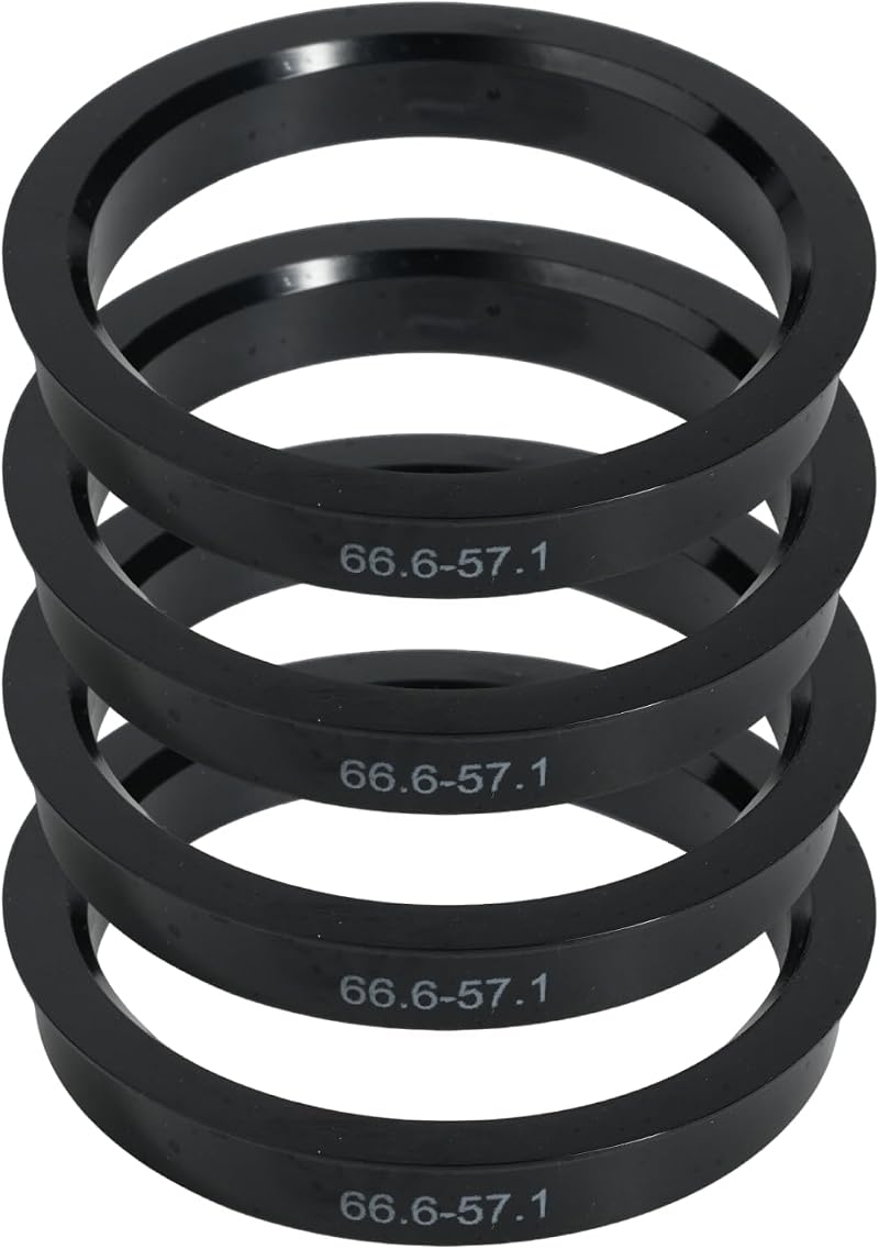 Satz Mit 4 Zentrierringen (66,5 Bis 57,1 Mm), Zentrierringe Aus Kunststoff Für Felgen, Naben-zentrierringe, Vibrationsdämpfung, Stabile Befestigung, Zubehör Für Aluminiumfelgen