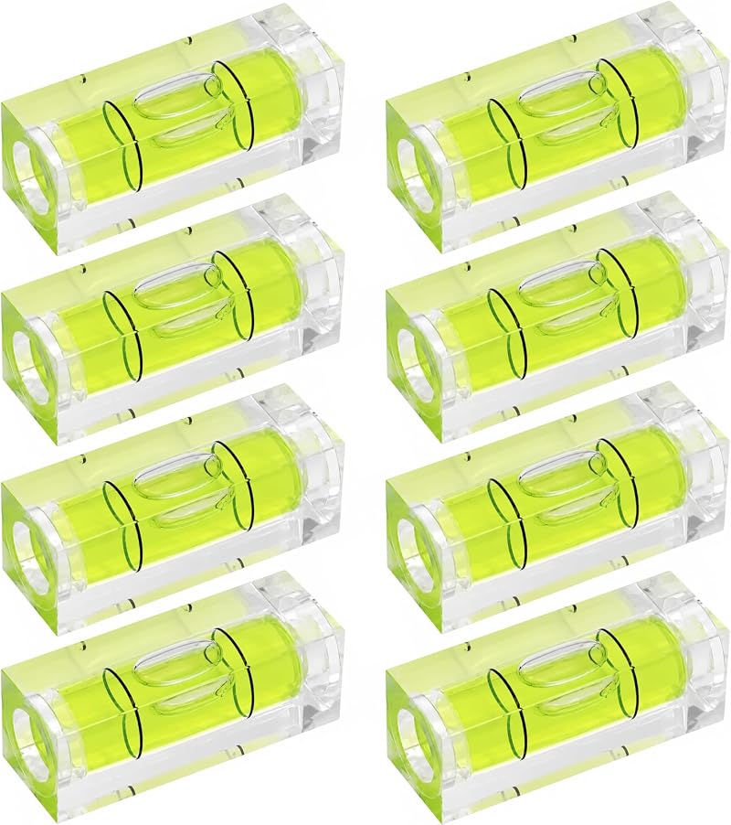 Miniatur-wasserwaage (8 Stück) 15 X 15 X 40 Mm Für Heimwerkerarbeiten Und Präzise Messungen
