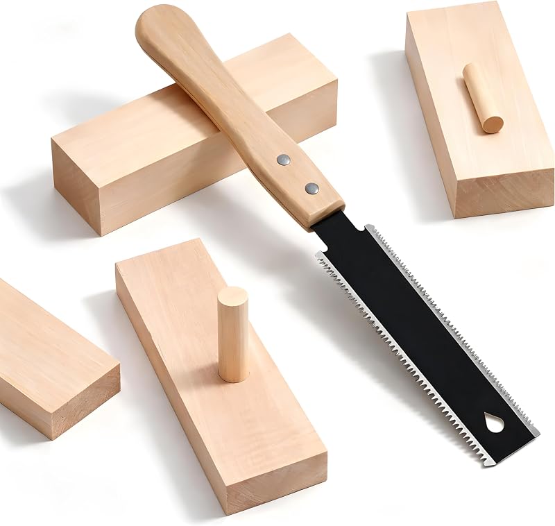 Japanische Doppelschneid-handsäge, Sk5-kohlenstoffstahlblatt, Ergonomischer Buchenholzgriff, Ideal Für Holzarbeiten, Baumschnitt Und Heimwerkerprojekte.