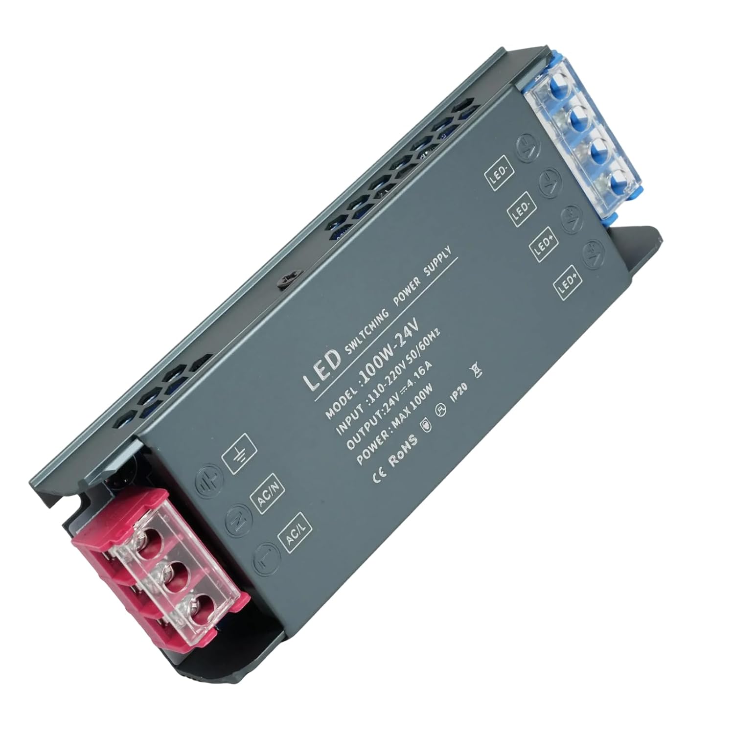 220v Auf 24v 100w Transformator - Effizientes Netzteil Für Led-beleuchtung Und Verschiedene Elektrische Projekte, Ideal Für Gartenbeleuchtung, Led-streifen Und Andere Elektrische Anwendungen.