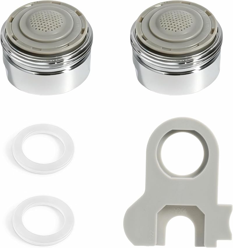 Set Mit 2 M24 Messing-schwenkarmaturen – Hochwertige Küchenarmatur Mit Abnehmbaren Strahlreglern, Kalkfilter, Wassersparend Für Küchen- Und Badezimmerarmaturen