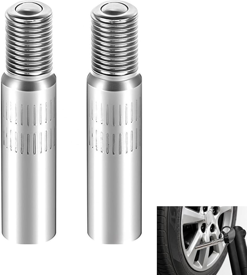 Set Mit 2 Ventilverlängerungen (39 Mm), Ventilverlängerung Für Roller, Ventilverlängerung Aus Aluminium, Auslaufsicherer Adapter Zum Aufpumpen Von Xiaomi M365 Rollern, Dualtron Rollern, Fahrrädern Und