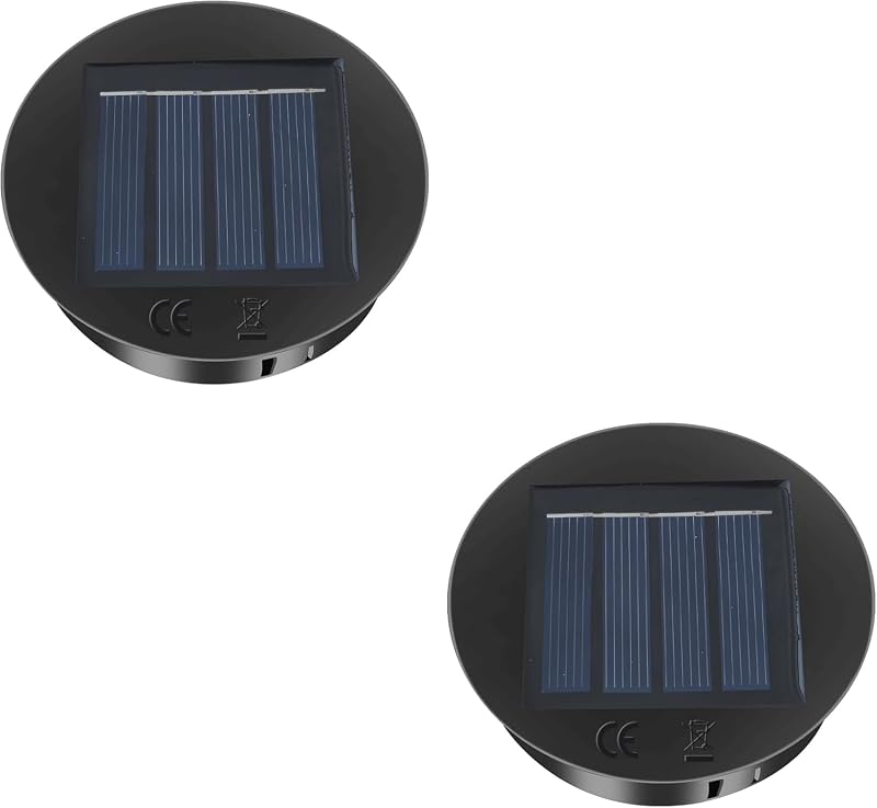 Cnmtcco Ersatzteile Für Solarlampen, Packung Mit 2 Bis 4 Stück, 8 Cm (3,1 Zoll) Ip44 Wasserdichtes Led-solarpanel, 1,2 V, 600 Mah, Ideal Zum Aufhängen Von Laternen, Für Gartendekorationen, Terrassen U
