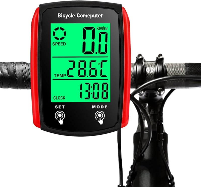 Ip54 Wasserdichter Fahrradkilometerzähler Mit 19 Funktionen