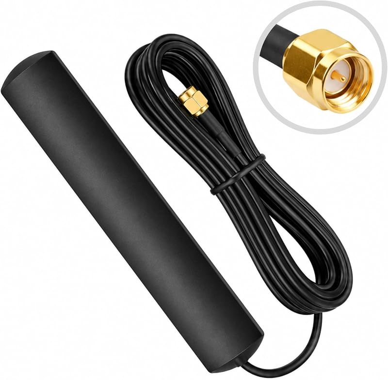 3m-klebe-autoantenne, 3 M, Kompatibel Mit Dab/dab+ 4g Lte Sma, Universell Ip67, Für Windschutzscheibe, Radio, Gps-router, Stabiler Empfang, Verbessertes Signal (schwarz)