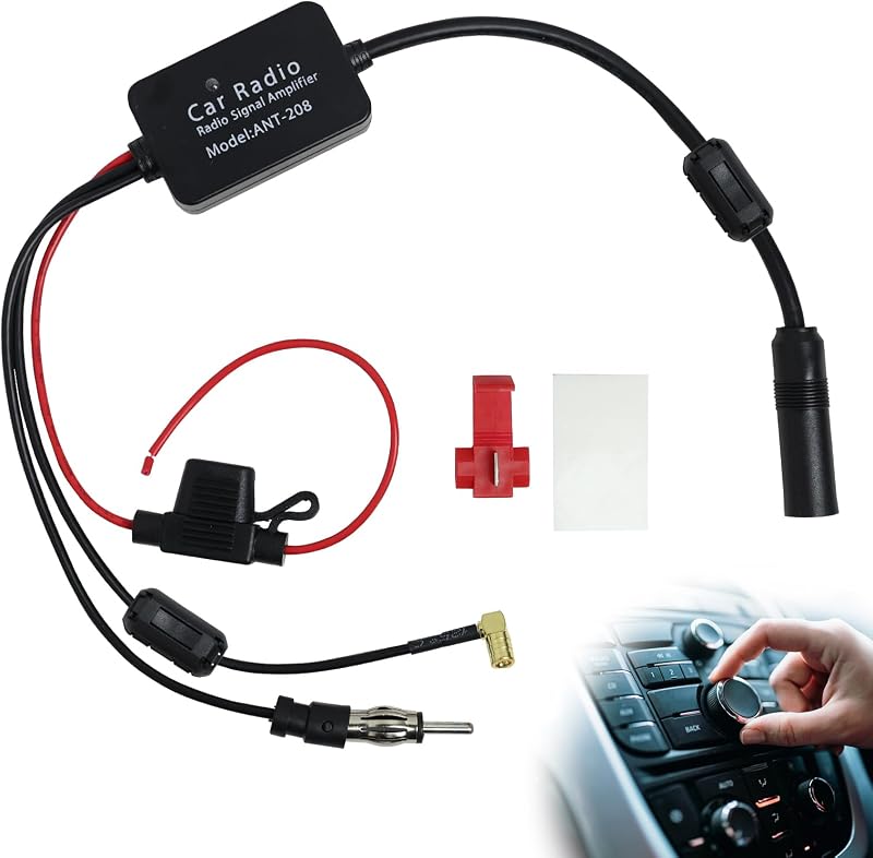 12v Dab Autoradio-antennenverstärker, Universeller Splitter Und Adapter Für Dab/fm/am-radios, Kompatibel Mit Digitalen Autoradio-audiosystemen.