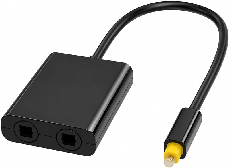 Toslink-lichtwellenleiter-splitter, 1 Eingang, 2 Ausgänge, Optisches Audiokabel Auf Glasfaserkabel