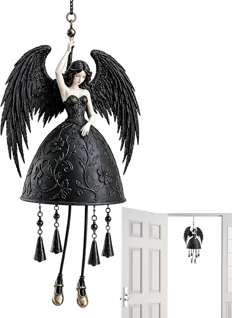 Gothic-windspiel „dark Angel“, Windspiel „black Wings Angel