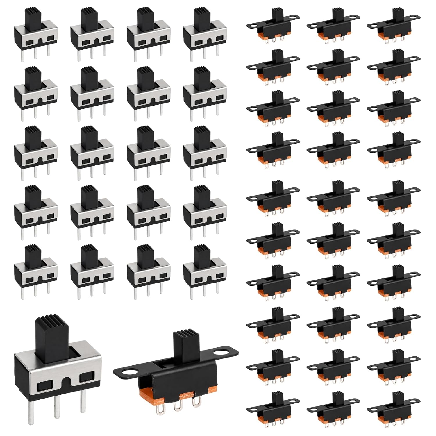 Packung Mit 50 Ss12d10/ss12f15 Mini-schaltern, 3-polige 2-positionen-spdt-mikroschalter, Mini-drucktaster, Für Vertikale Und Frontplattenmontage, Mikroschalter Für Elektronik-, Audio- Und Spielzeugpro