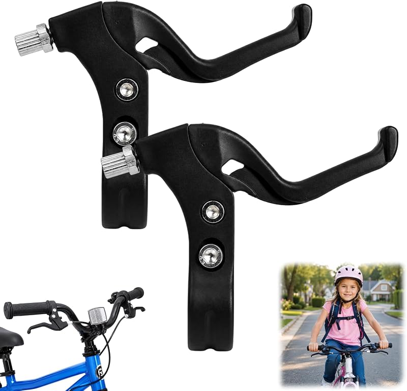 Paar Bremshebel Für Kinderfahrräder, Robuste Bremshebel Für Lenker Mit 2 Bis 2,2 Cm Durchmesser, Einfache Montage, Schwarz