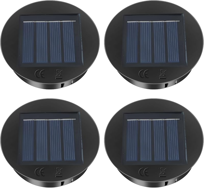 Cnmtcco Ersatzteile Für Solarlampen, 4er-pack, 8 Cm/3,1 Zoll, 1,2 V 600 Mah, Ip44 Wasserdichtes Led-solarpanel Für Hängelaternen, Gartendekoration, Terrasse, Tisch