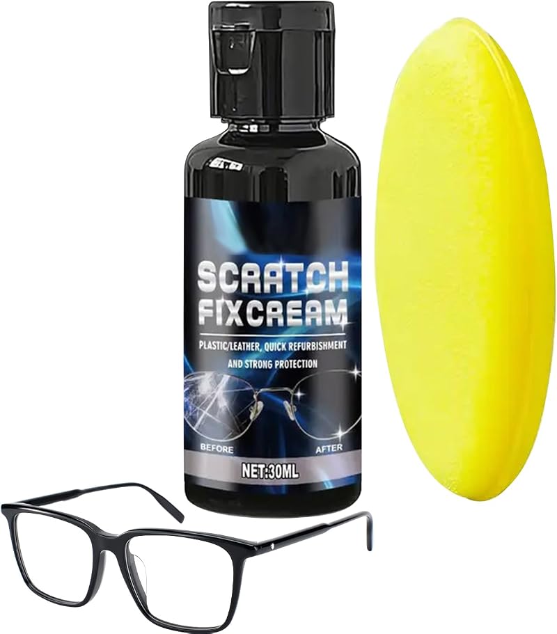 Universeller Kratzerreiniger Für Brillen Kratzerentfernung Mit Schwamm Für Fenster, Handy, Uhr, Sonnenbrille, Kamera, Innenspiegel