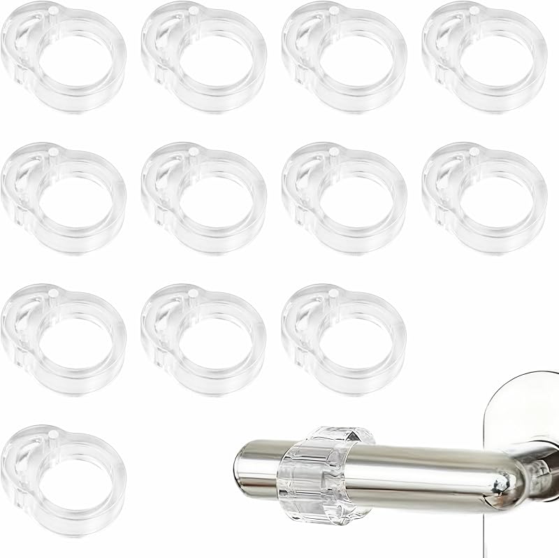 Set Mit 12 Transparenten Pvc-türstoppern, Türgriffschutz, 17–20 Mm Durchmesser, Hochelastisch, Stoßfest, Schalldämmend, 18 Mm Durchmesser