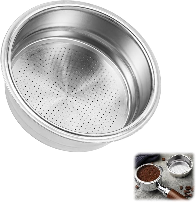 Permanenter, Wiederverwendbarer, Papierloser Kaffeefilter, 51 Mm, Edelstahl, Für Espressomaschinen Von Delonghi Und Breville (einzelportionen).