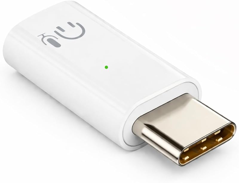 Lightning-auf-usb-c-audioadapter Mit Kabelsteuerung, Hi-fi-dac-chip Für Kopfhörer, Iphone 16/15/14, Ipad Pro/air, Galaxy S24/s23, Google Pixel – Weiß (1 Stück)