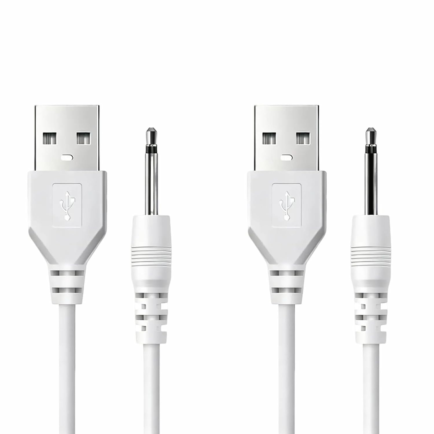 2,5-mm-dc-usb-ladekabel Für Akku-staubsauger, 100 Cm Langes Ersatzkabel Für Schnelles Laden Am Computer, Klinkenkabel Für Akku Und Schnellladung, Weiß