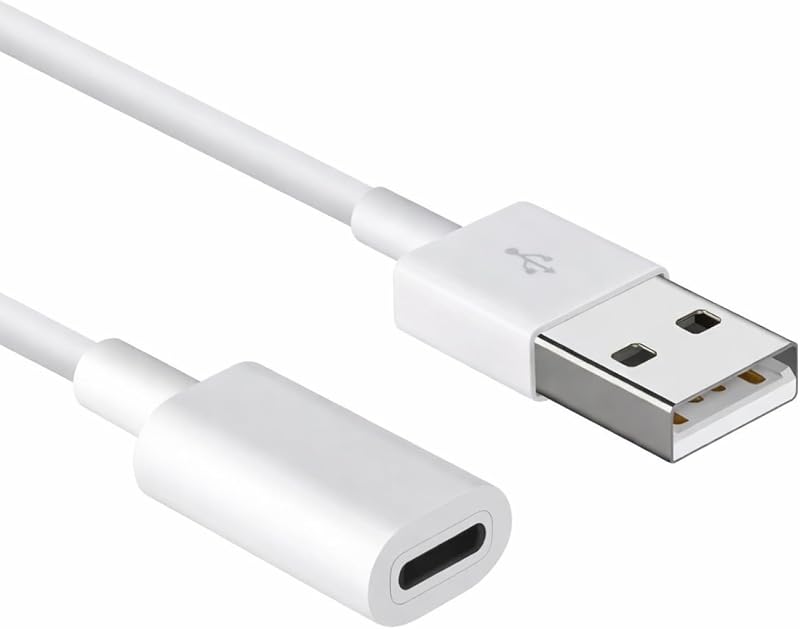 Usb-kabel Für Apple Pencil (1. Generation), 1 M Langes Weißes Ladekabel Für Apple Pencil 1, Usb-a-auf-lightning-adapter