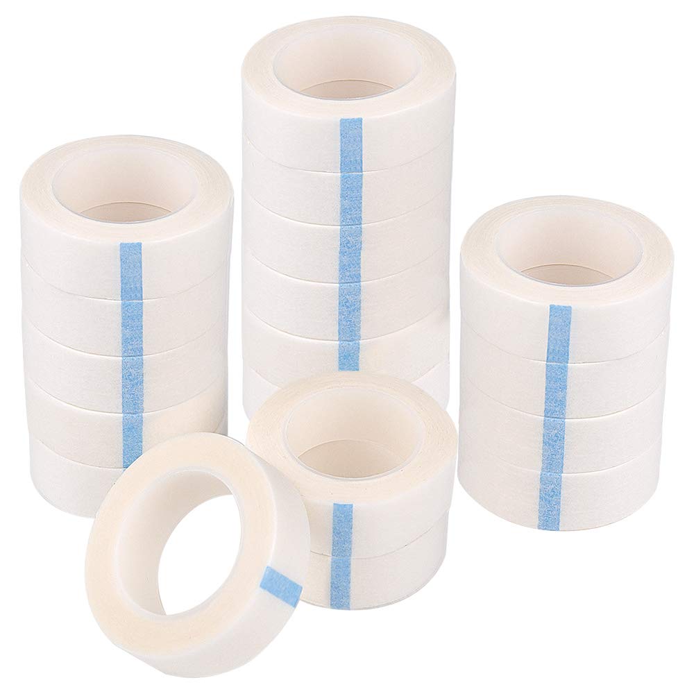 Tuparka Rolle Mit 18 Rollen Weißem Klebeband Für Wimpernverlängerungen, Je 1,27 Cm X 9,14 M