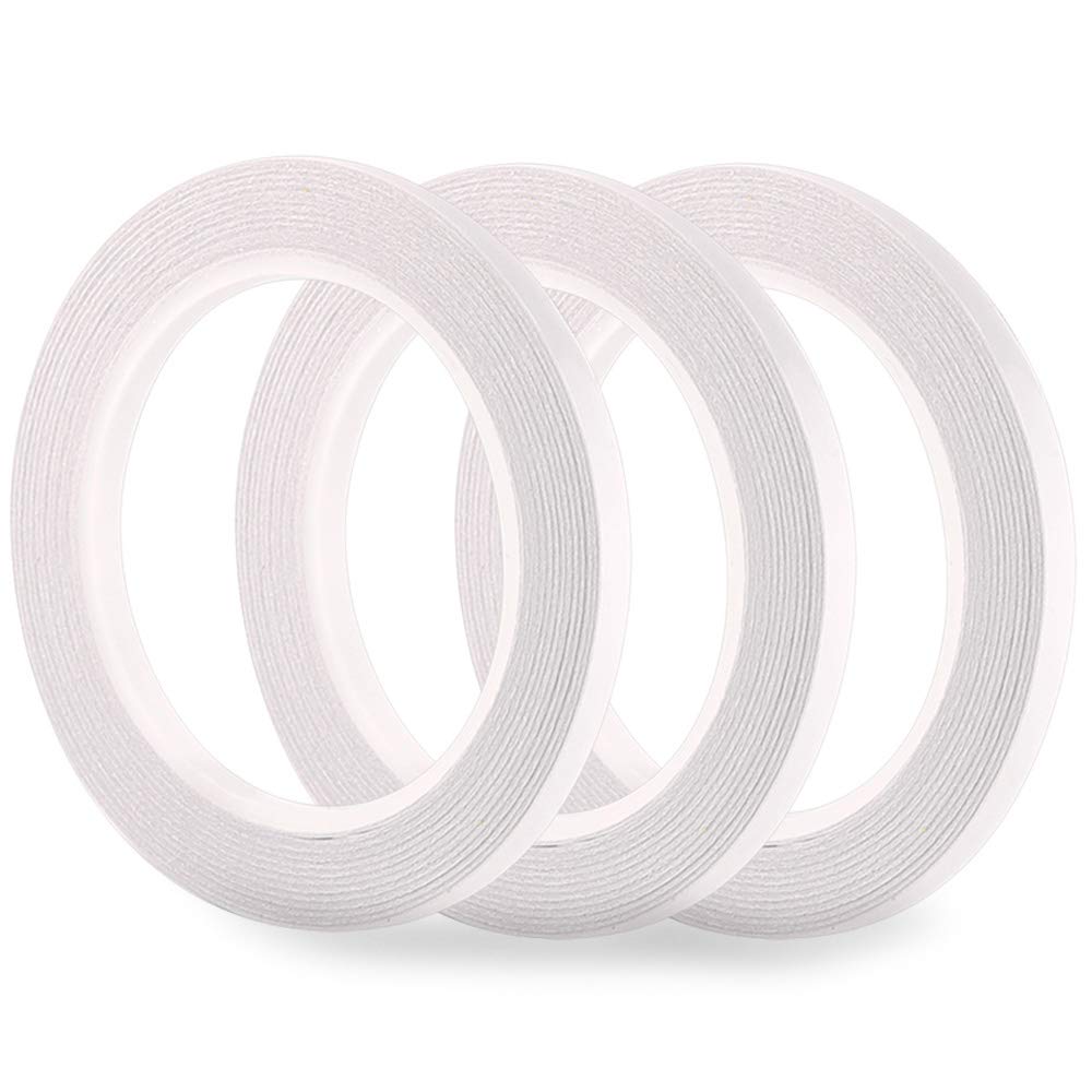 3er-pack Fepito Doppelseitige Klebebänder, Praktisch Und Langlebig, Für Büro, Bastelarbeiten Und Nähen, 6 Mm X 30 M (30 M)