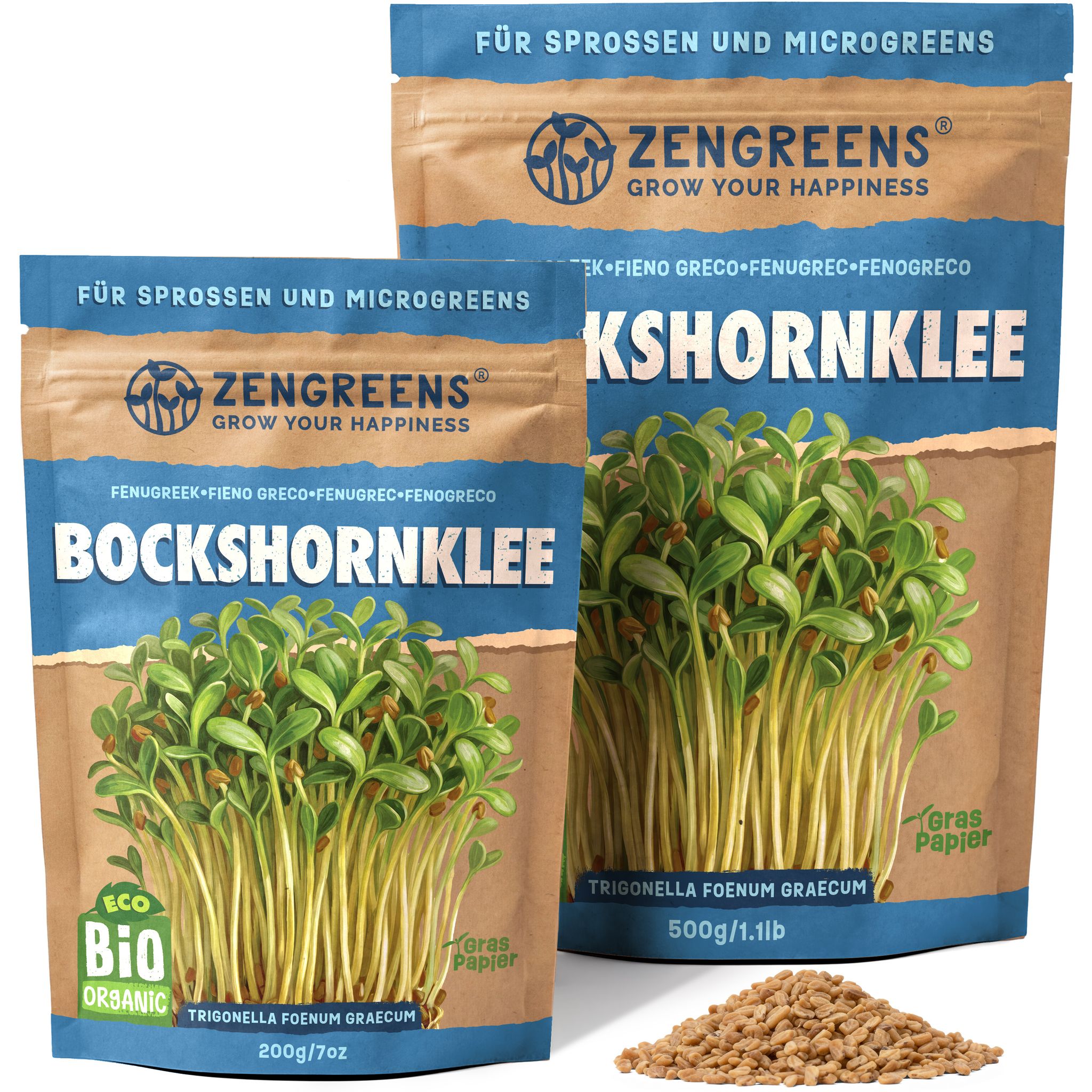 Bio Keimsaat Bockshornklee 500 G Sprossen Und Microgreens Samen