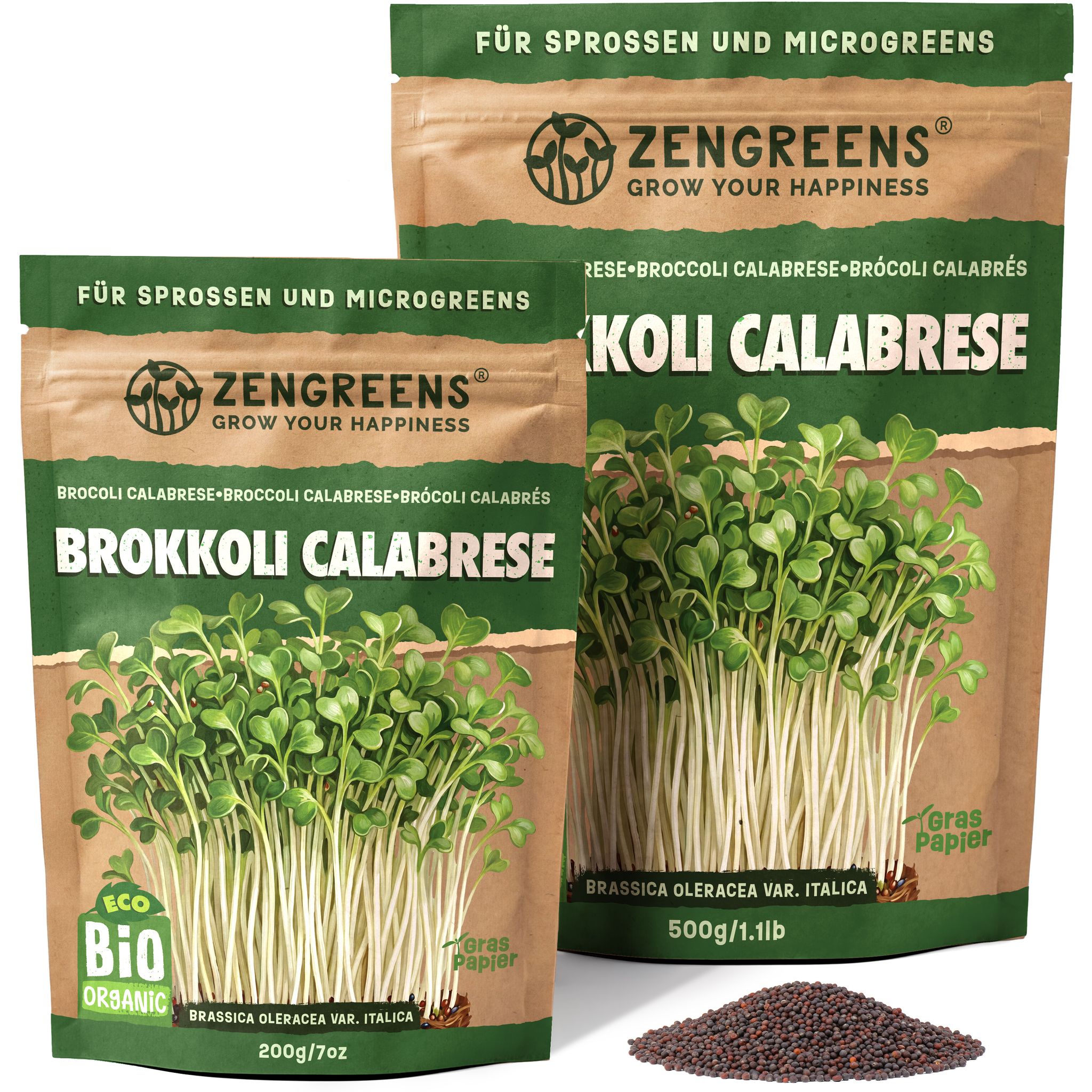 Bio Keimsaat Brokkoli Calabrese 500 G Sprossen Microgreens