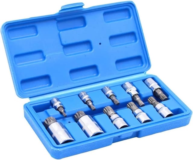 10 Stücke Drei-stück Spline Hülse Hülse 3/8 "1/4" 1/2 "metric Stick 4mm Bis 18mm Multifunktionale Hülse