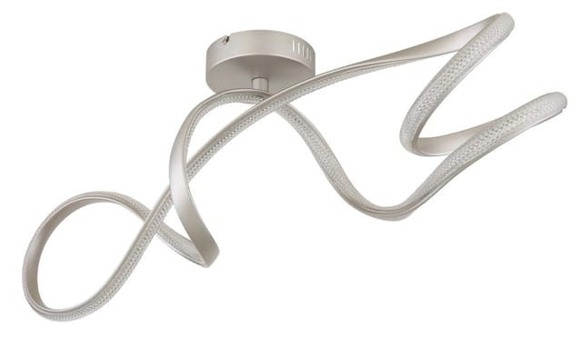 Globo - Deckenlampe Deckenleuchte Wohnzimmerlampe Kristallleuchte Silber Led D 90,8 Cm
