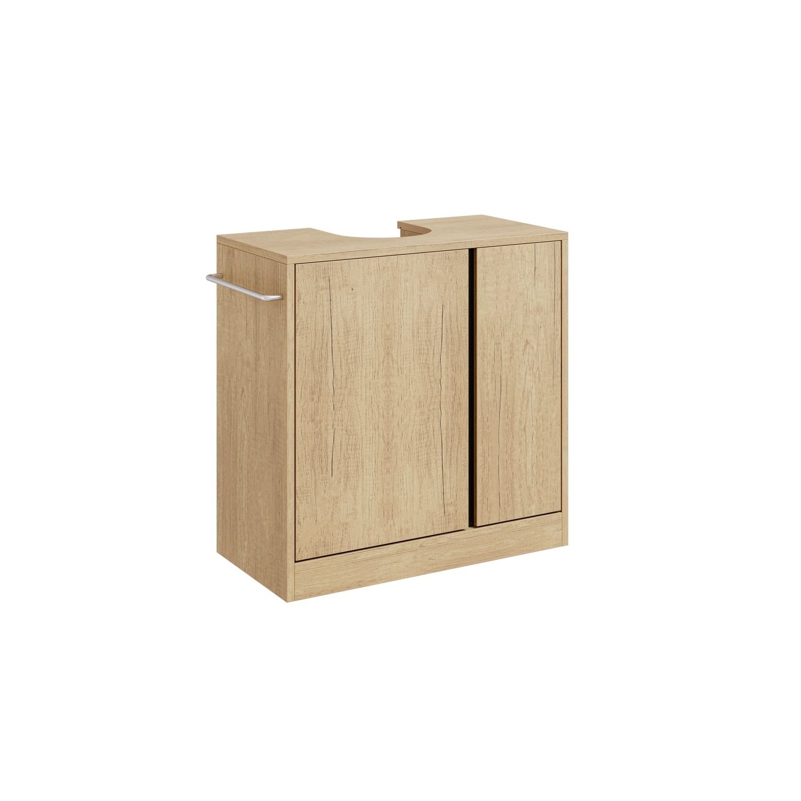 SoBuy Waschtischunterschrank, Unterschrank für Waschbecken, Badezimmerschrank mit 2 Türen