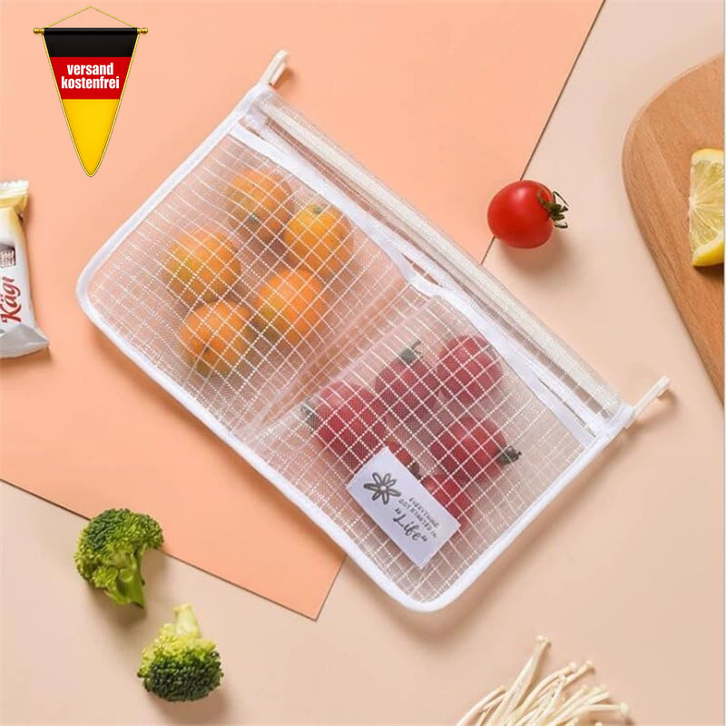 Kühlschrank Organizer Set Doppelfach Hängend für Lebensmittel und Getränke Bild 4