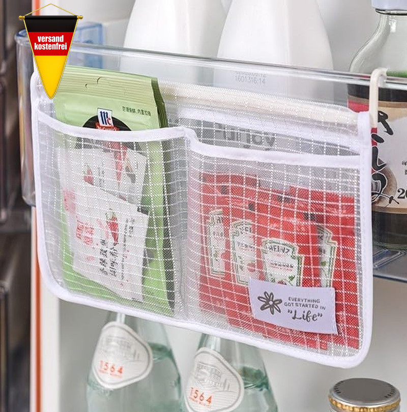 Kühlschrank Organizer Set Doppelfach Hängend für Lebensmittel und Getränke Bild 6