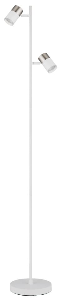 Stehleuchte Standlampe Schlafzimmerlampe Wohnzimmerlampe Weiß Fußtrittschalter