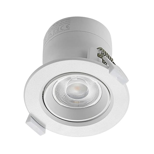 PRIOS LED 9917002 Modern in Weiß aus Aluminium 1-flammig Wohnzimmerleuchte