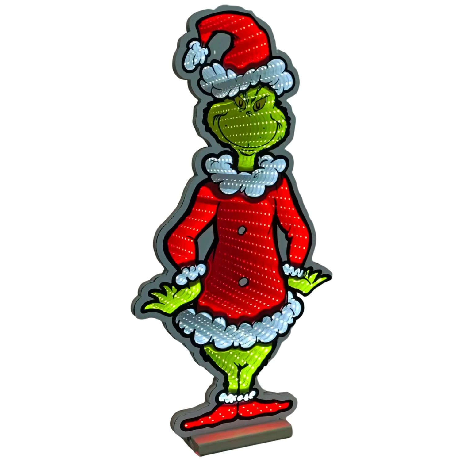 Dr. Seuss LED-Spiegellicht The Grinch mit Weihnachtsanzug 60 cm