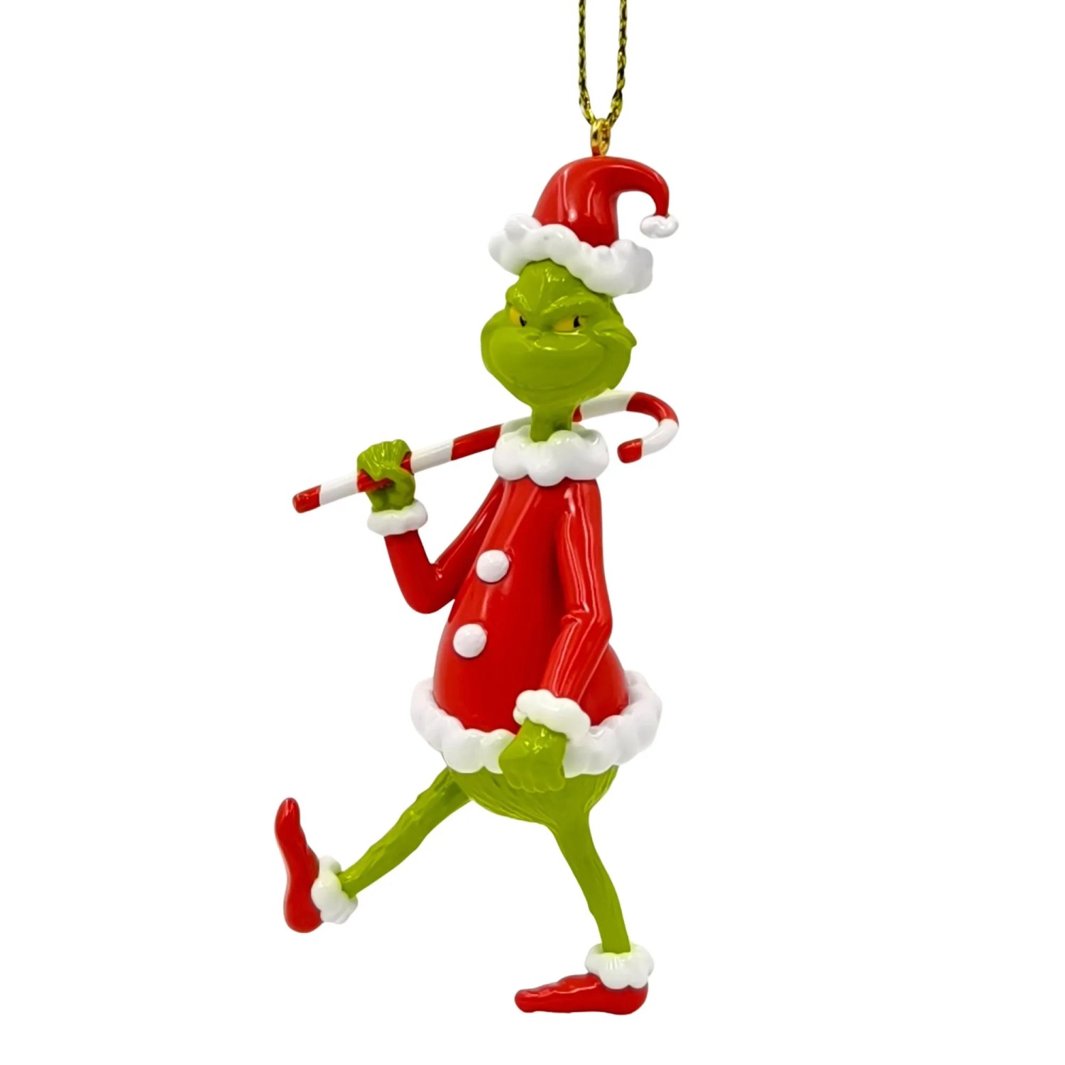 Dr. Seuss Weihnachtsanhänger 3D The Grinch Zuckerstange 9 cm