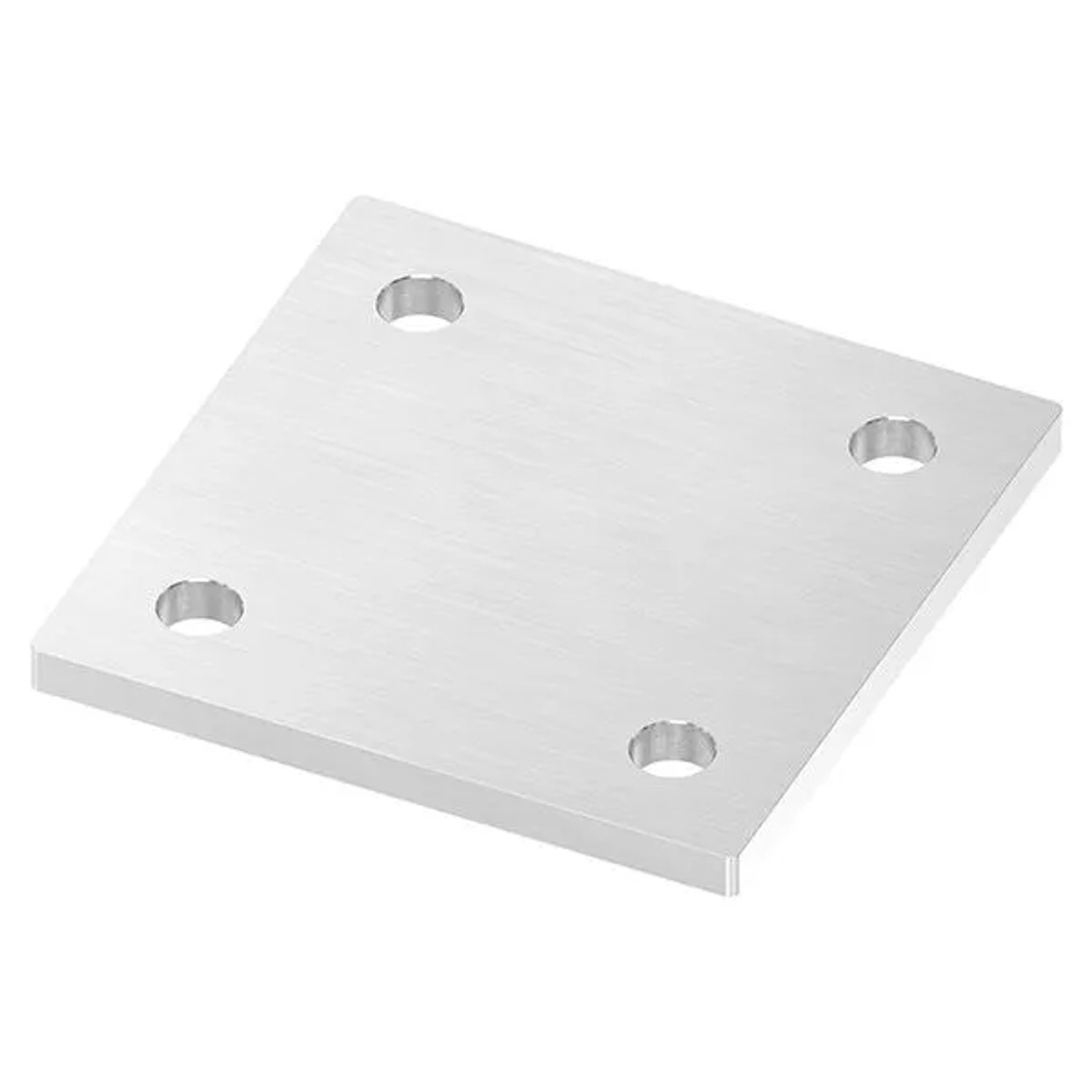 FeNau Ankerplatte Maße 120 X 120 X 8 mm Mit 4 Bohrungen Á Ø 13 mm V2A
