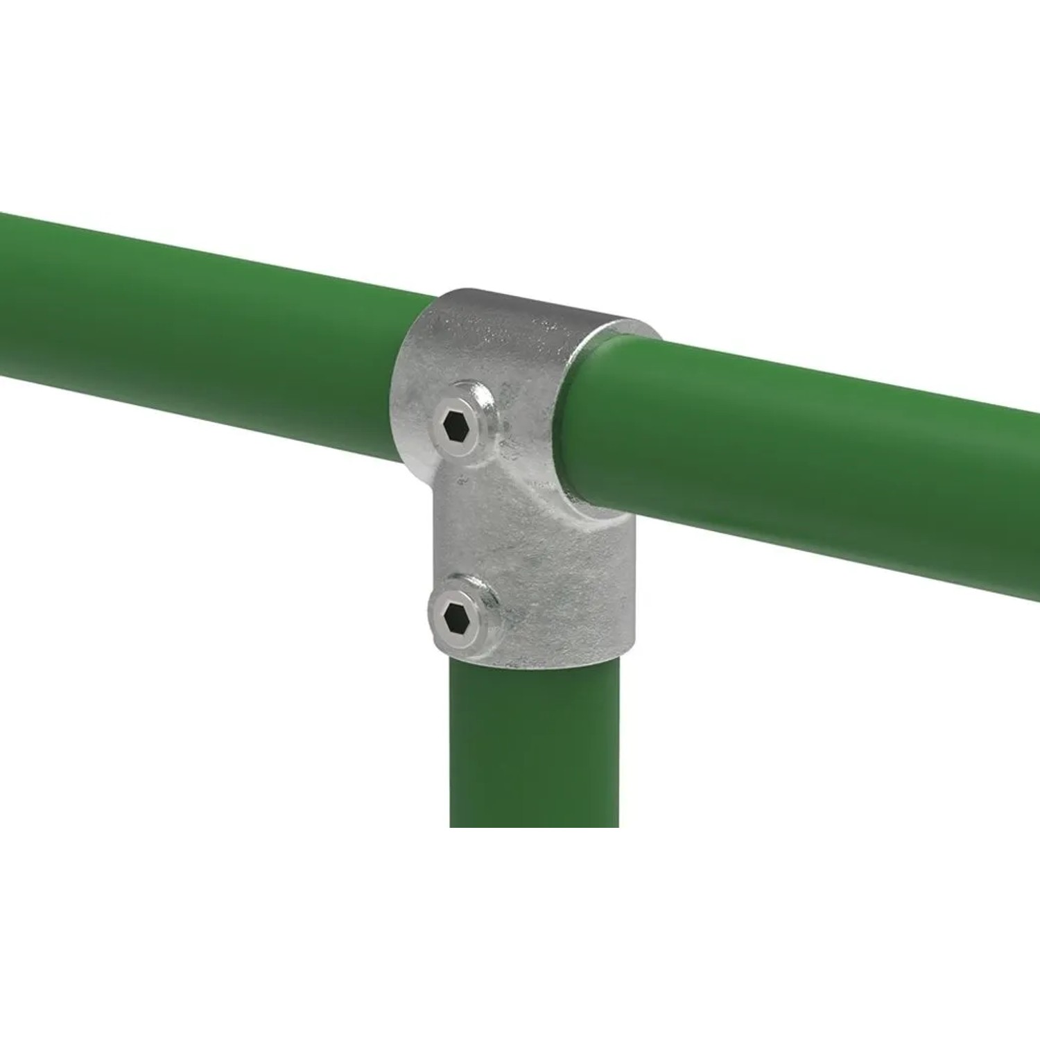 FeNau Rohrverbinder T-Stück Kurz Ø 48,3 mm 1 1/2 Zoll Temperguss Verzinkt 101D48