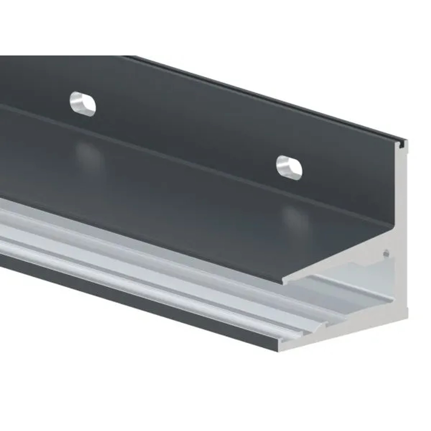 FeNau Vordachprofil Aluminium L 1805 mm Pulverbeschichtet RAL 7016