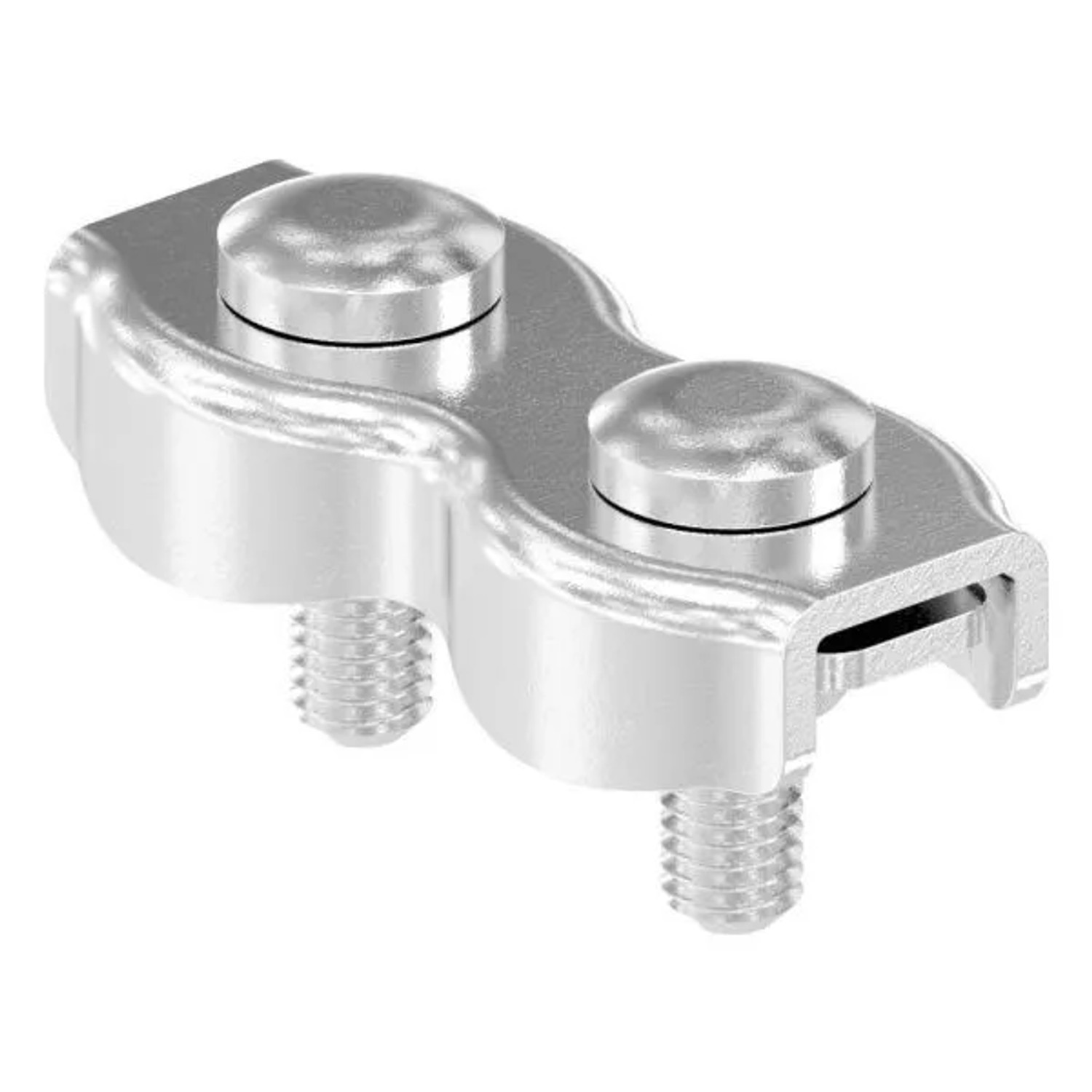 FeNau Duplexklemme Für Seil Ø 4 mm V4A