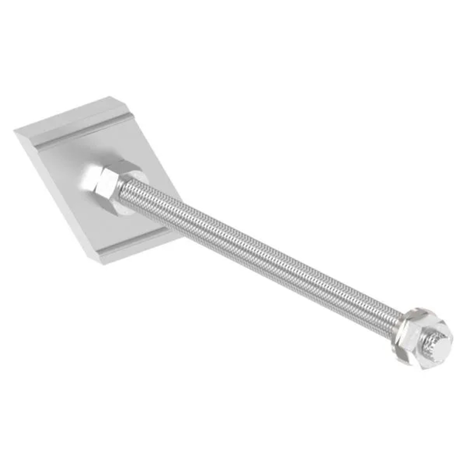 FeNau Montageplatte Edelstahl L 214 mm Für Dämmblock 160 mm