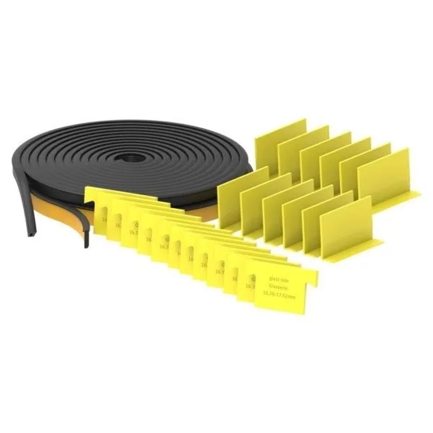 FeNau Gummiset Für Glas 16,76-17,52 mm Länge 6000 mm